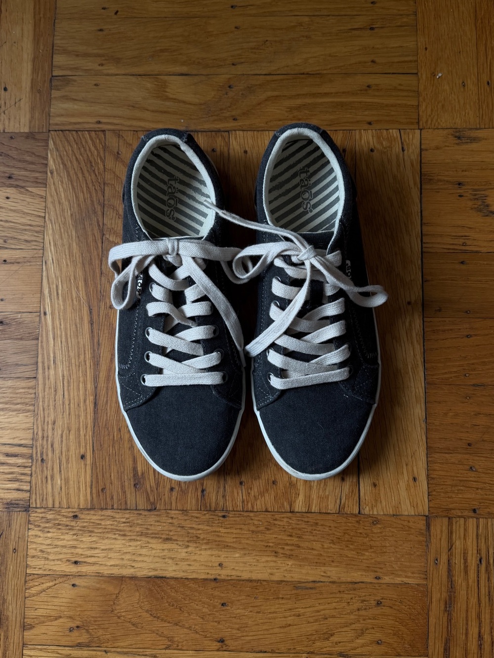 Taos Star Women's Canvas Sneakers - Charcoal Grey Wash - Size 8